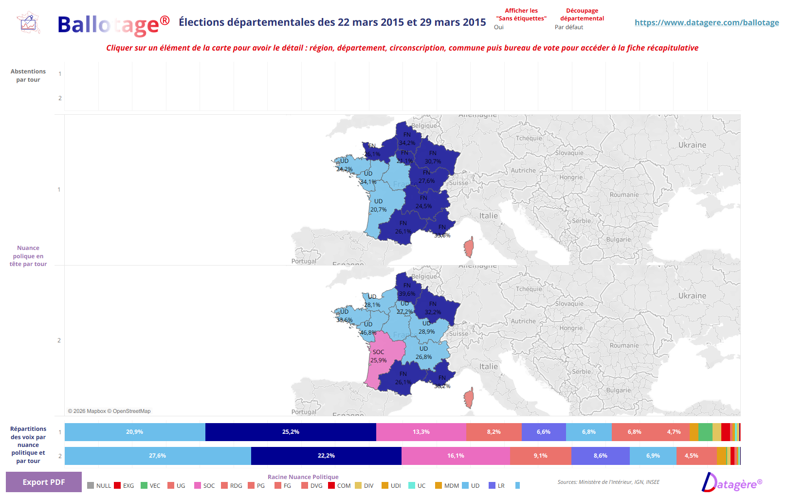 Analyse des Départementales 2015 : La Vague Bleue et la Révolution du Binôme Paritaire